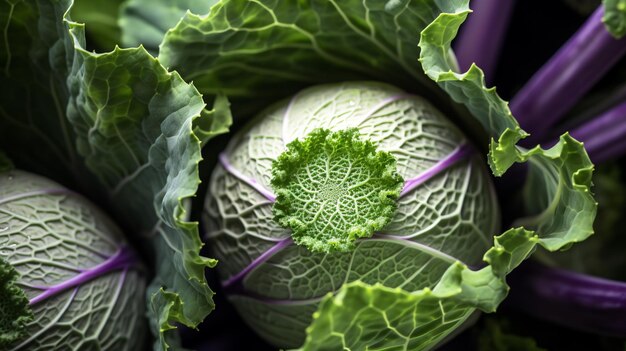 Foto el único kohlrabi de primer plano