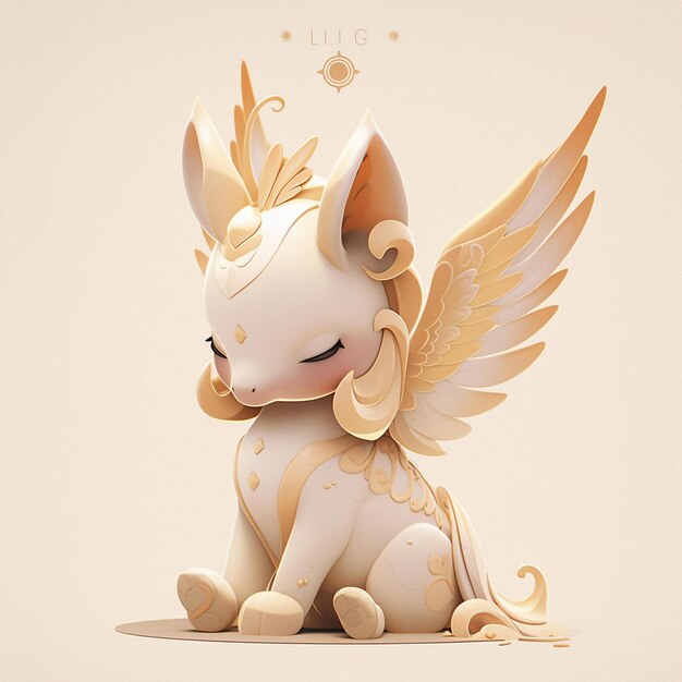 Foto el unicornio de chibi