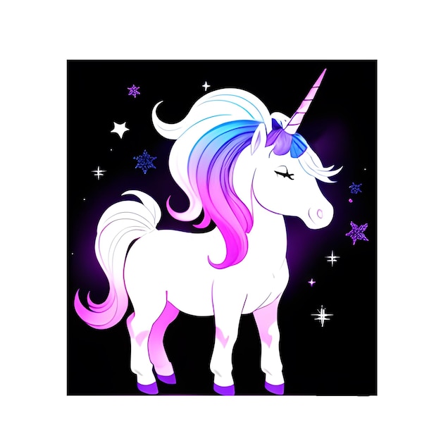 Un unicornio chibi