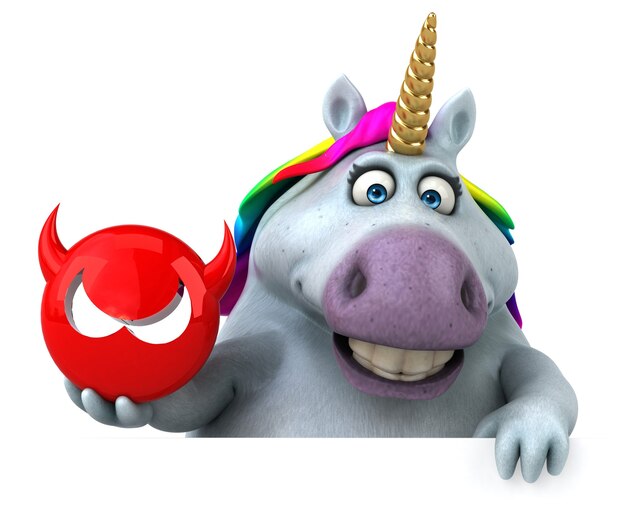 Unicornio divertido