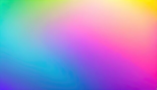 Unicórnio holográfico Cores gradientes fundo suavemente desfocado