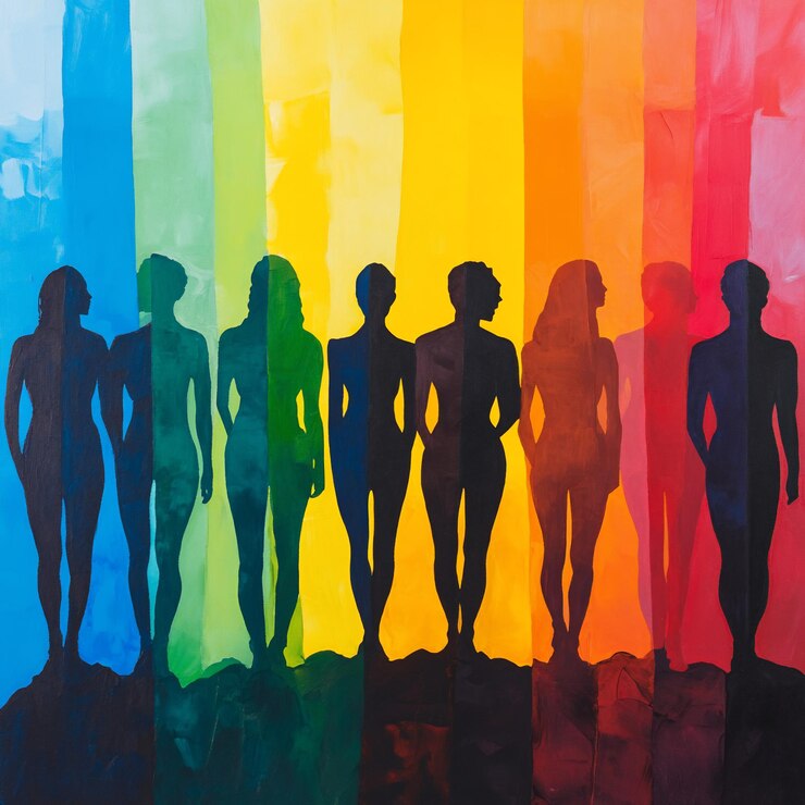 Foto la unidad en la diversidad celebra los derechos humanos y la solidaridad