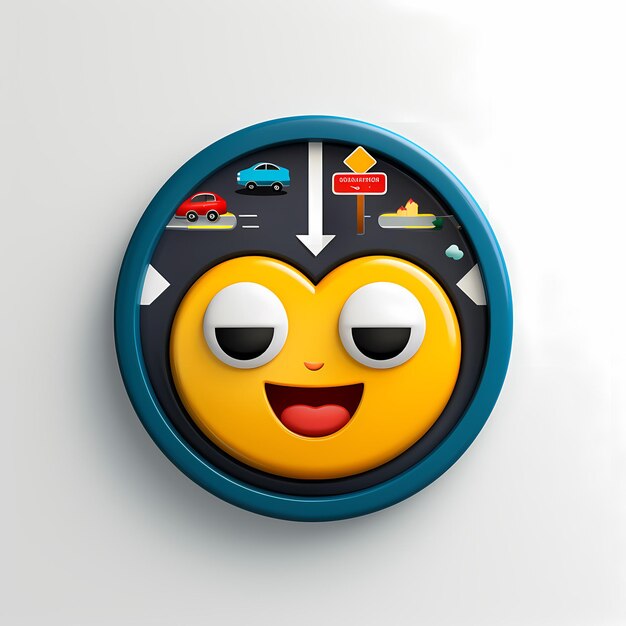 Foto unified vectorcores emoji junction design für das icon des iphones