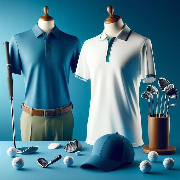 El uniforme de golf en un maniquí