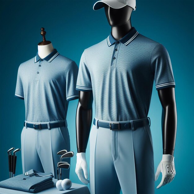 El uniforme de golf en un maniquí