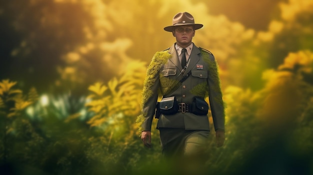 uniforme de policía HD 8K fondo de pantalla Imagen de archivo fotográfico