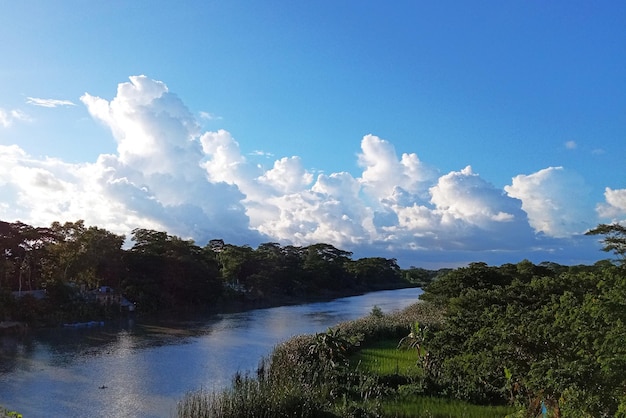 La union del rio del cielo y las nubes photo