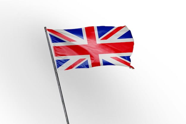united_kingdom acenando a bandeira em uma imagem de fundo branco