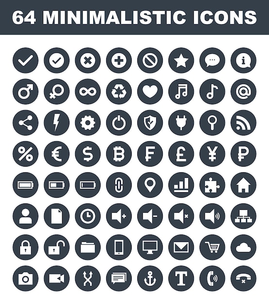 Foto universal icons