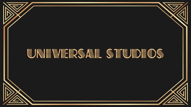 Universal Studios Jazz Gold Text (in englischer Sprache)