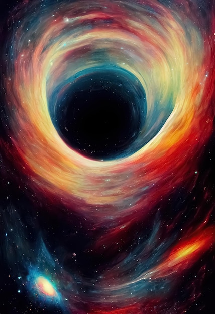 Universo galáxia buraco negro fundo de ficção científica Contexto abstrato do espaço