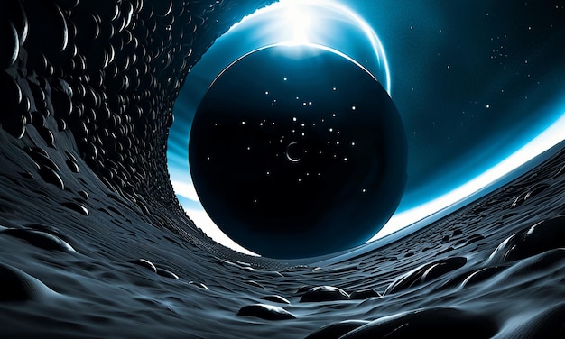 Universo galáxia corpo celeste buraco negro fundo papel de parede céu estrelado espaço cartaz criativo