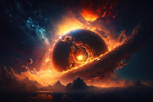 El universo en llamas