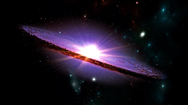 Universo toda la materia y el espacio existentes considerados como un todo la escena del cosmos con planetas estrellas