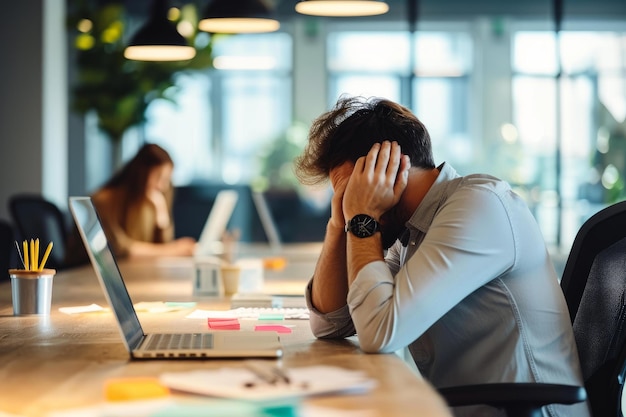 Unkooperatives ärgerliches Kollegenbüro Erzeugen Sie Ai