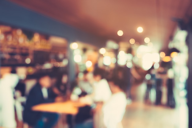 Unscharfer Caféhintergrund, Kaffeestubeunschärfehintergrund mit bokeh