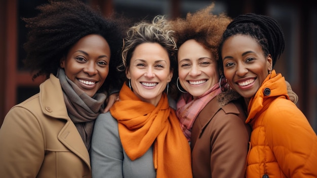 Unsere Frauen lächeln.