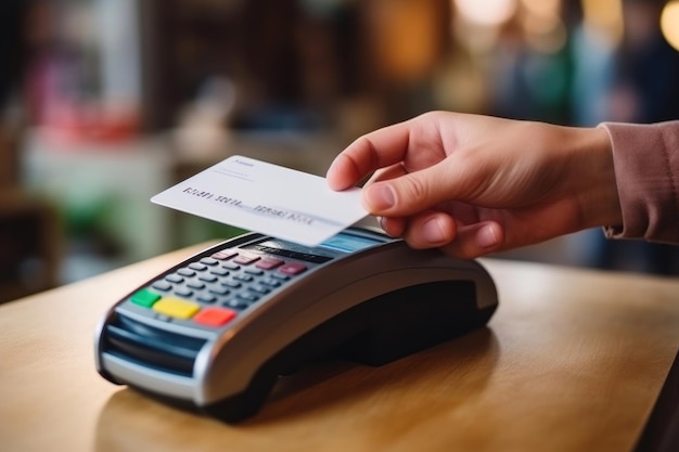 Unternehmensfinanztransaktion mit Kreditkarte