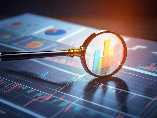 Foto unternehmensprüfungen, finanzverwaltung und analyse der datenstrategie