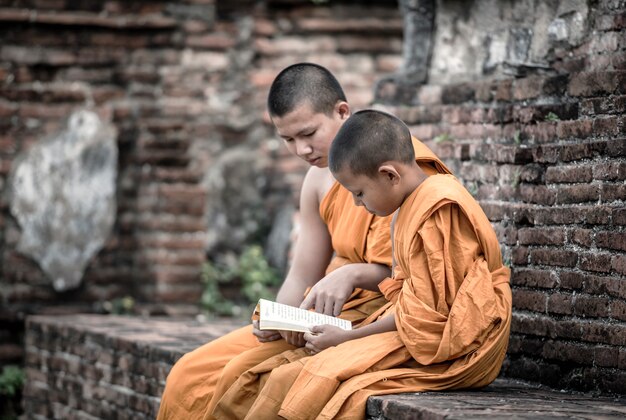 Unterrichten Sie junge Mönche