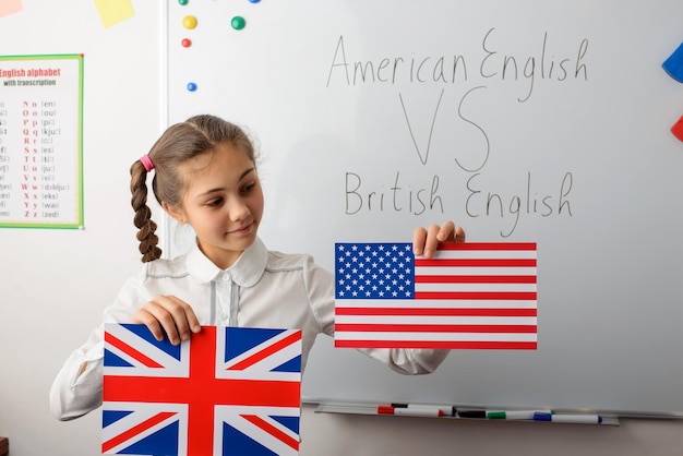 Foto unterschied zwischen amerikanischem englisch und britischem englisch