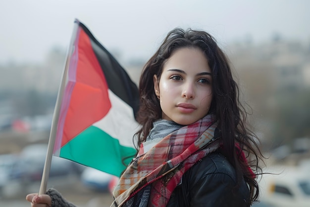 Unterstützung für Palästina Herunterladen von kraftvollen Bildern der freien palästinensischen Flagge in Arabisch und Englisch