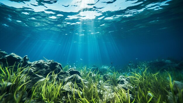 Unterwasser-HD 8K-Wandpapier Fotobild