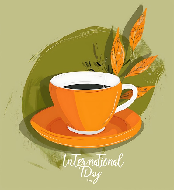 Foto unveiling the art of international tea day a vector illustration showcase