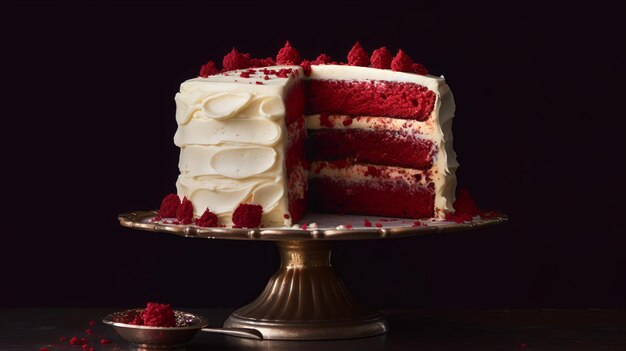 Unwiderstehlicher Red Velvet Cake, ein atemberaubendes Dessert