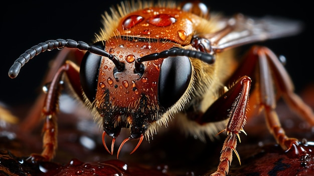 Foto upclose antennen von insekten