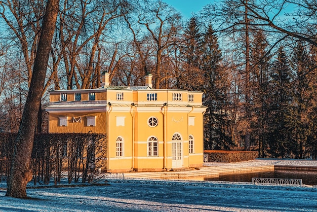 Upper Bath Pavilion em Catherine Park Tsarskoye Selo Pushkin, subúrbio de São Petersburgo, Rússia