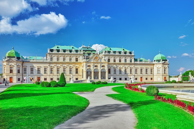 Upper belvedere. complexo do palácio principal belvedere.vienna. áustria.