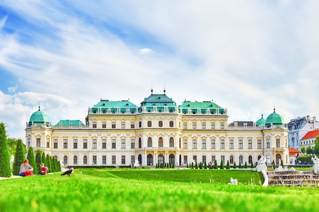 Upper belvedere. complexo do palácio principal belvedere.vienna. áustria.