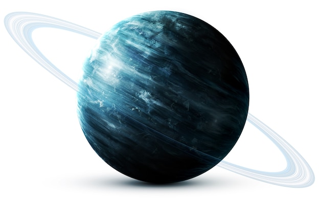 Foto uranus im raum, 3d-illustration. .