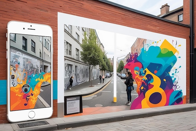 Urban AR Canvas Dynamic Street Art mit gemeinschaftlich angetriebenen Overlays