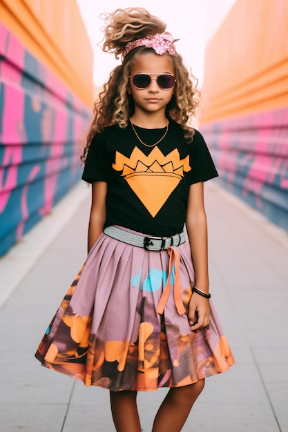 Urban Princess Chic Modisches Outfit, passend für Könige