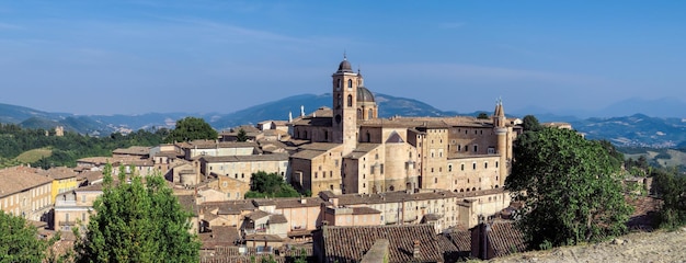 Urbino Panoramablick auf den Palazzo Ducale