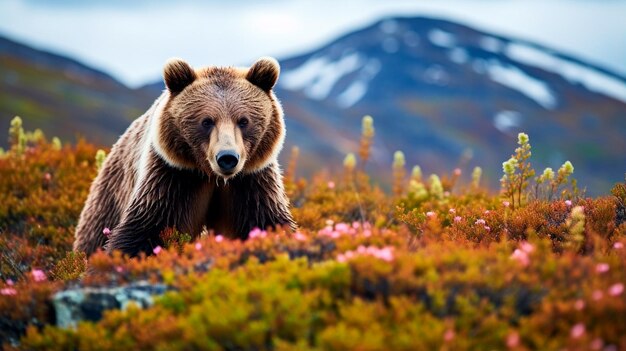 Foto urso azul nas montanhas