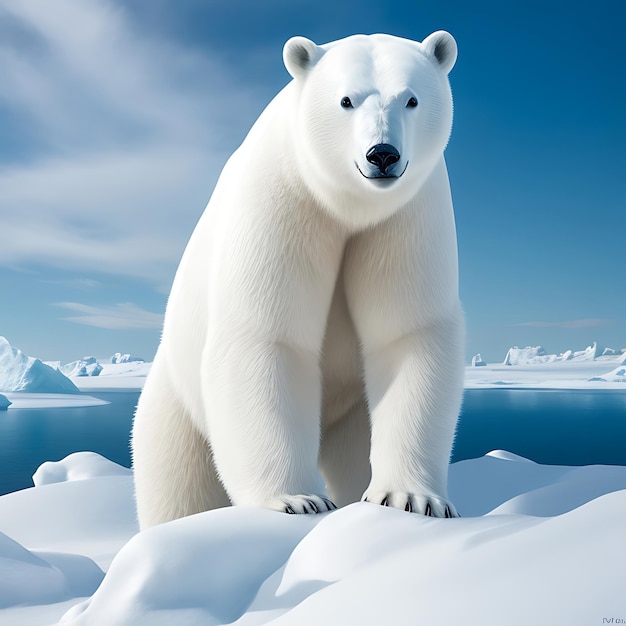 urso branco polar IA