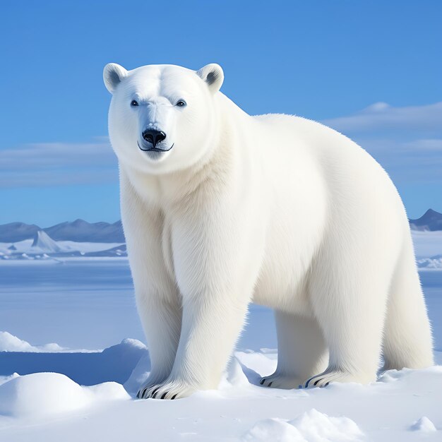 urso branco polar IA