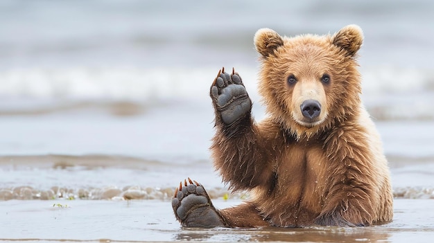 Urso castanho estilizado AR 169 Alaska Versão 6