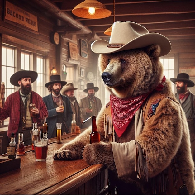 Urso cowboy