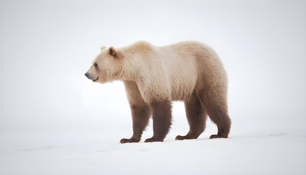 Urso isolado em fundo branco