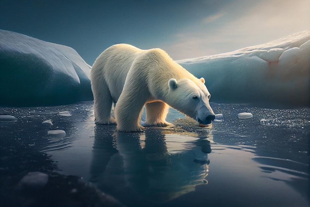 Urso polar em icegenerative ai