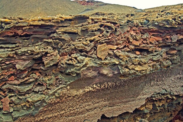 ursprüngliche vulkanische Landschaften von der spanischen Insel Lanzarote