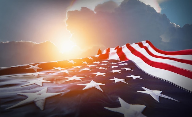 US-amerikanische Flagge des Memorial Day