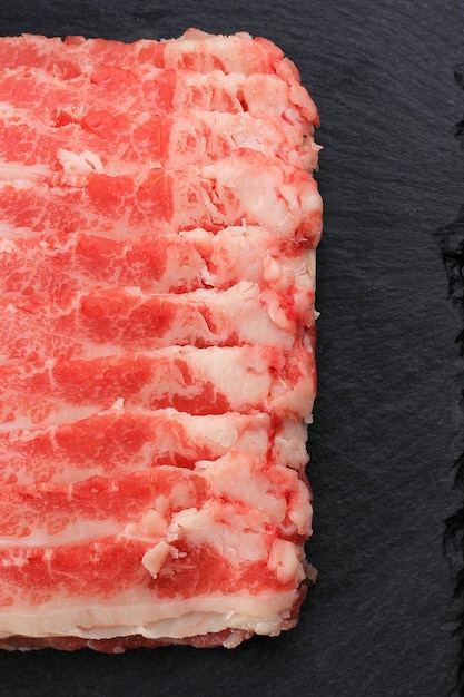 US Beef Shortplate Slice Frozen Normalerweise für Sukiyaki oder Korean Grill
