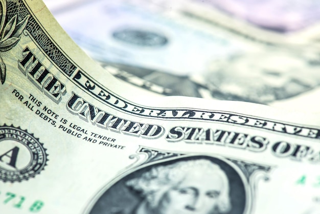 US-Dollar-Währung, Banknoten von Amerika, Geld und Finanzen