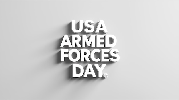 USA-Armee-Soldat Grüßkarte für den Tag der Streitkräfte Generative Ai
