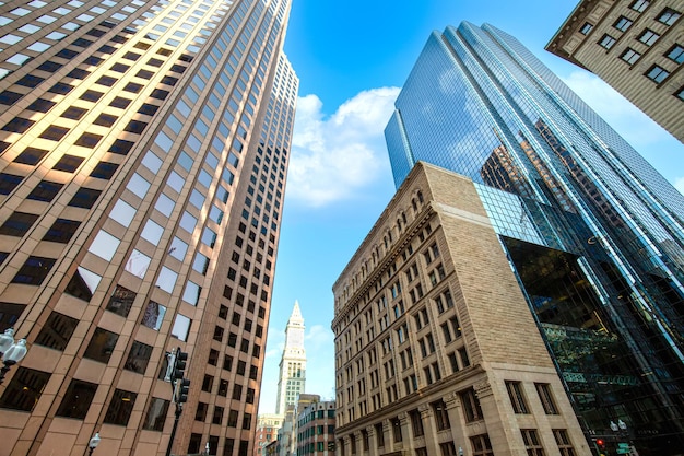 USA Boston Downtown Skyline Wolkenkratzer und Büros im Finanzzentrum der Stadt